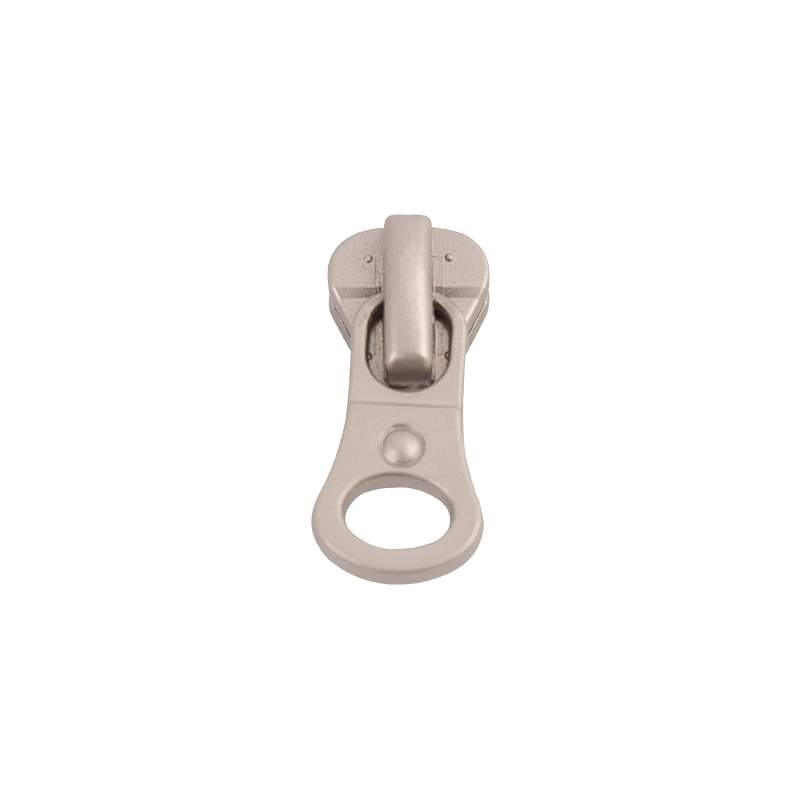 FY3127 8# Metallschieber in mattem Silber