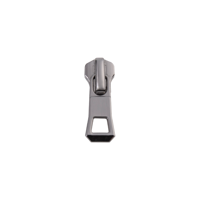FY3607 5# Metallschieber aus glänzend schwarzem Nickel
