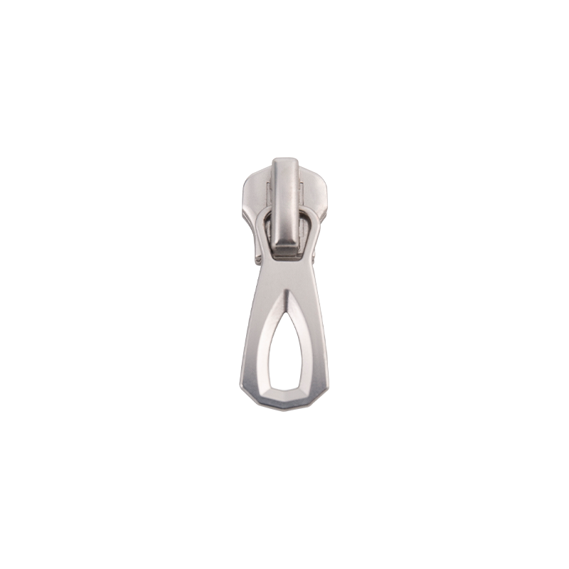FY3113 8# Metallschieber in mattem Silber