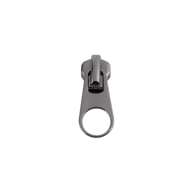 FY4155 5# Metallschieber aus glänzend schwarzem Nickel